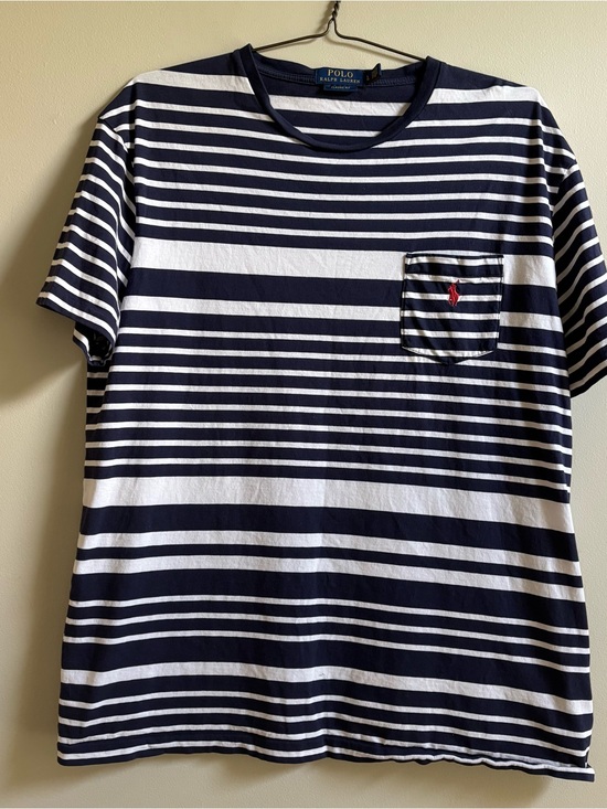 Ralph Lauren Other - Ralph Lauren Navy and White Striped Short-Sleeve Pocket Tee